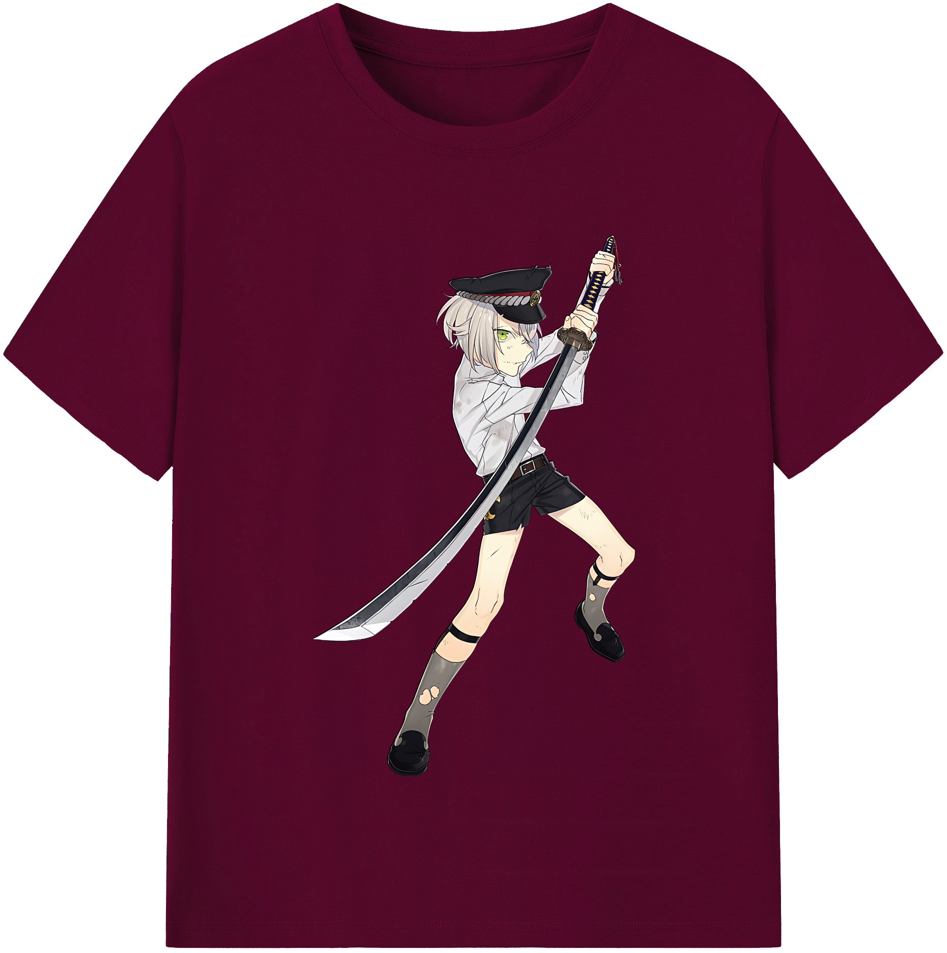 （画像用） 刀剣乱舞 Touken Ranbu レディースカジュアルプリントTシャツ（綿100％）